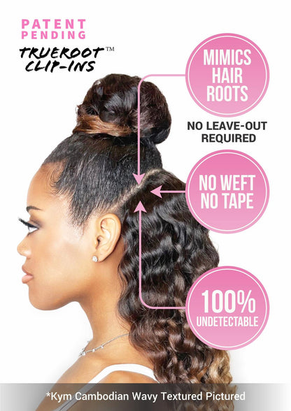 Jada Cambodian Kinky Straight InVisiRoot® Clip-in