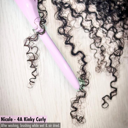 Nicole Burmese 4A Kinky Curly - InVisiRoot® Clip-in