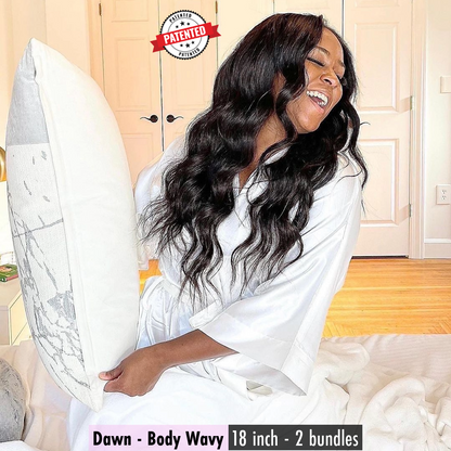 Dawn - Cambodian Body Wavy -  InVisiRoot® Clip-ins (AKA TrueRoot™ Clip-ins)