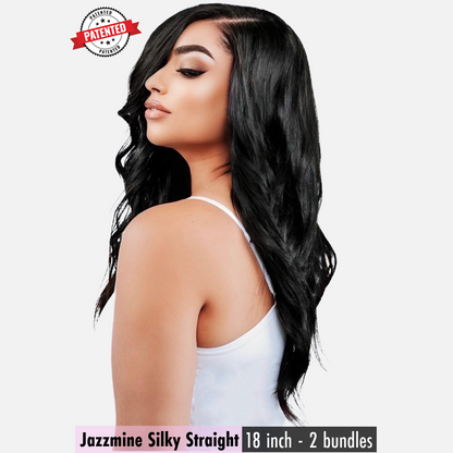 Jazzmine Cambodian Silky Straight -  InVisiRoot® Clip-ins (AKA TrueRoot™ Clip-ins)