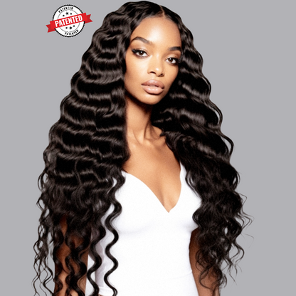 Dominique -  Virgin Cambodian Hair - 10 Minute Sew-in™️ U Part Wig & Optional InVisiRoot® Closure