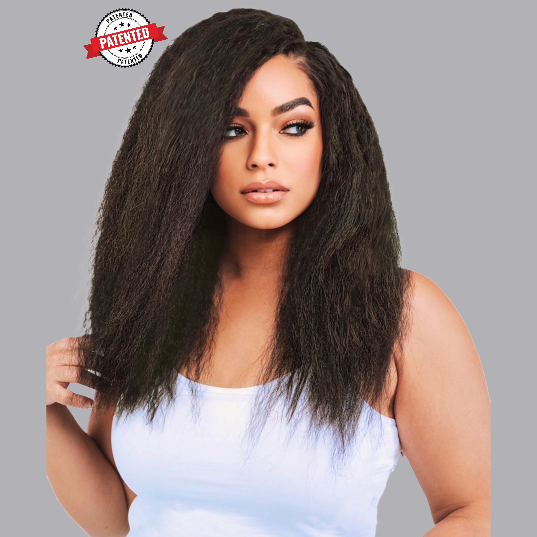 Jada - Virgin Cambodian Hair - Kinky Straight - InvisiRoot Thin-Part Wig™️