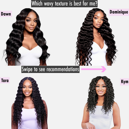 Dominique - Cambodian Deep Body Wavy - InVisiRoot® Clip-ins (AKA TrueRoot™ Clip-ins)