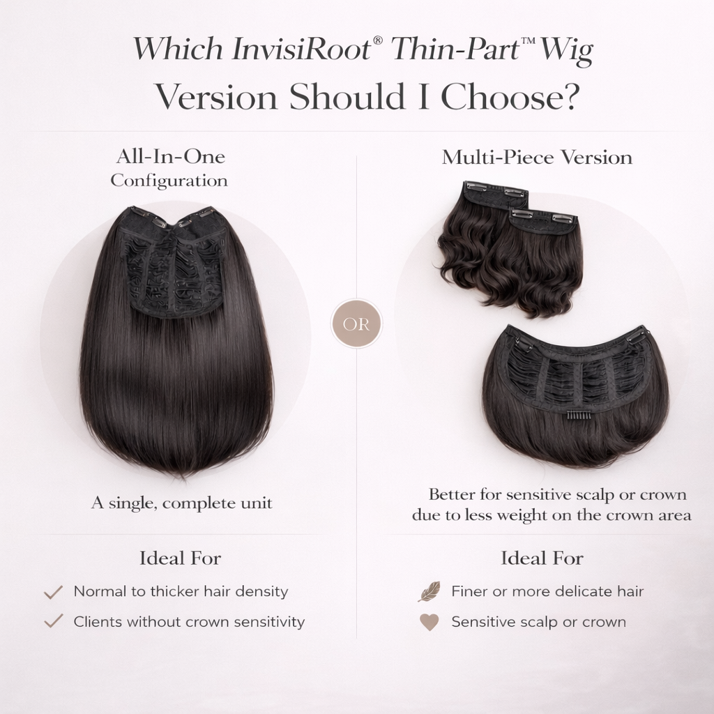 Jazzmine - Silky Straight - InVisiRoot® Thin-Part™️Wig