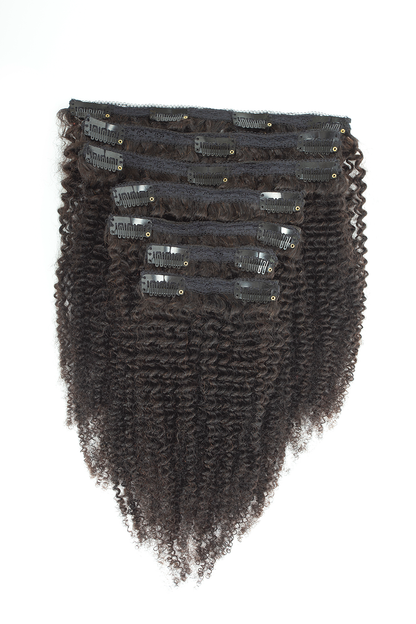 Jennifer 4C Burmese Kinky Coily - Traditional Weft Clip In Bundles